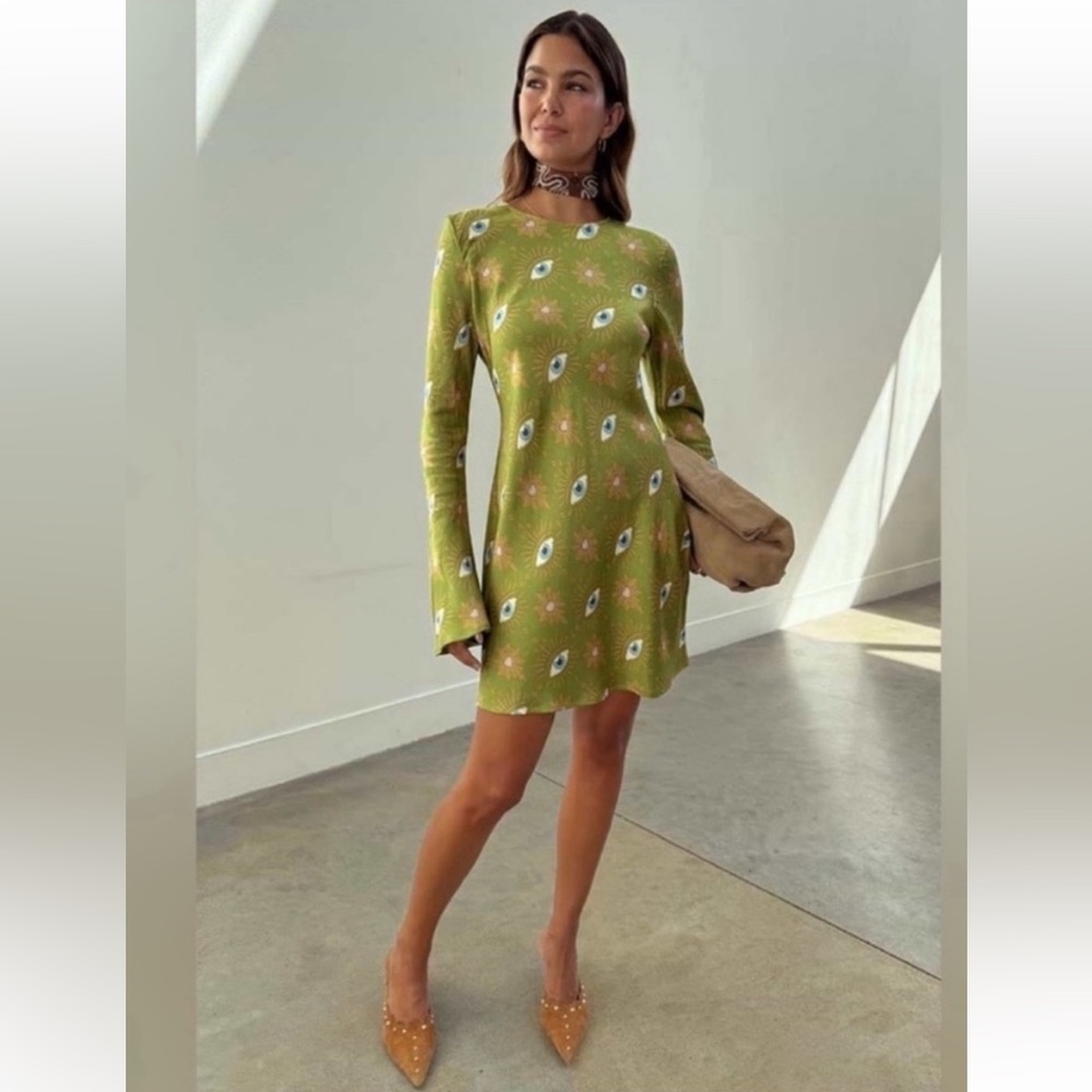NWT Never Fully Dressed Khaki Eye Mini Soho Dress